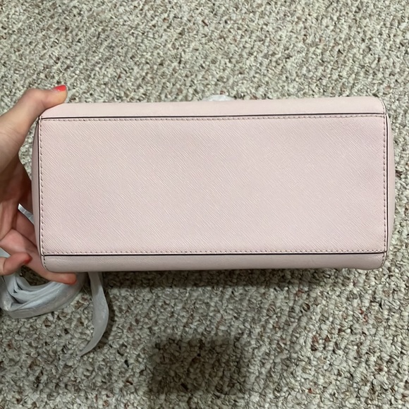 MICHAEL KORS CIARA 35S8GC6M2L MEDIUM MESSENGER LEATHER BAG IN POWDER BLU… - Picture 13 of 16